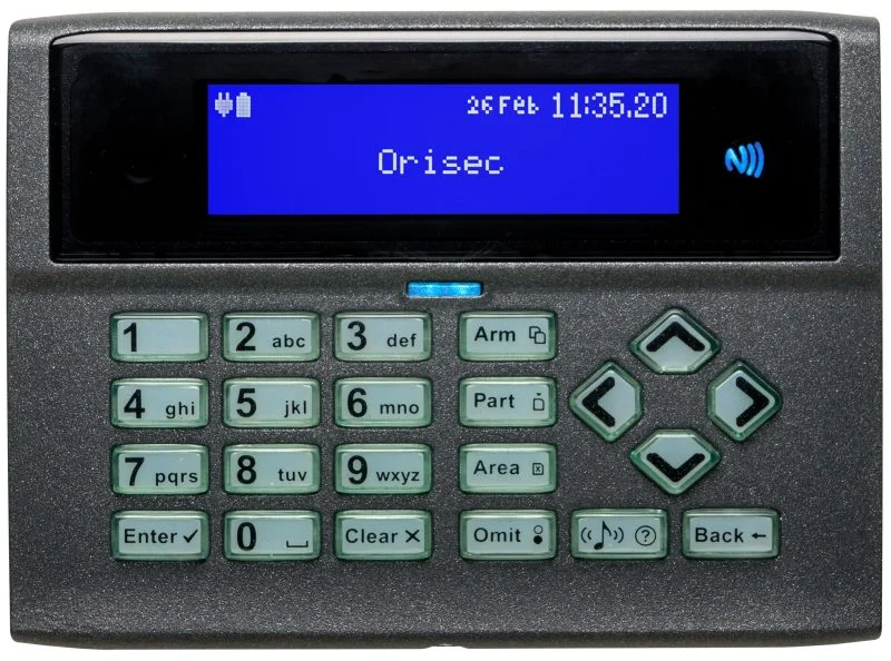 'Orisec Flush Mount Metal Keypad Anthracite'